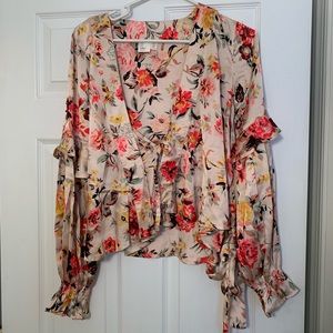 Billabong - Floral Wrap Shirt - Medium - NWT